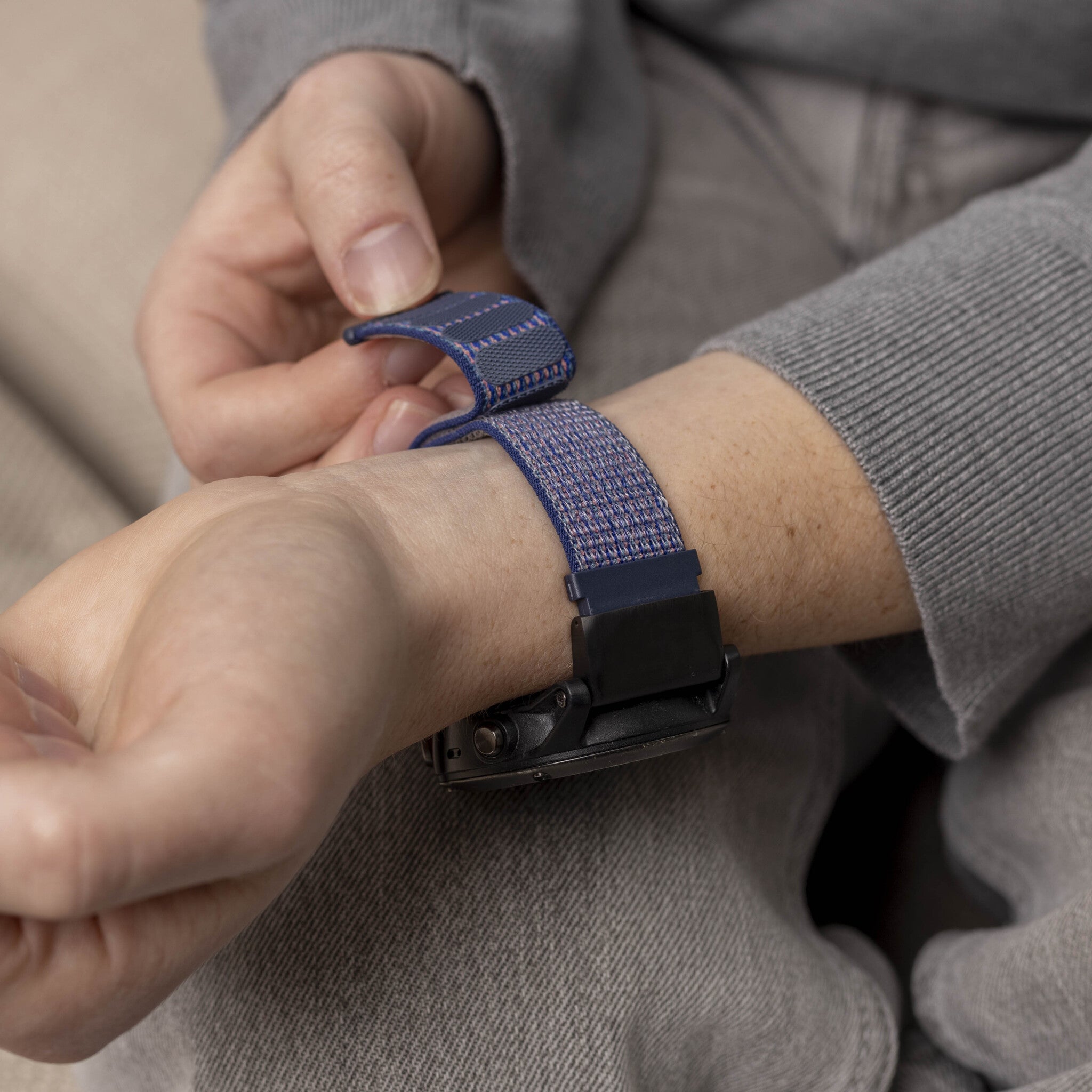 Garmin Approach S62 Nylonarmband (Blau)