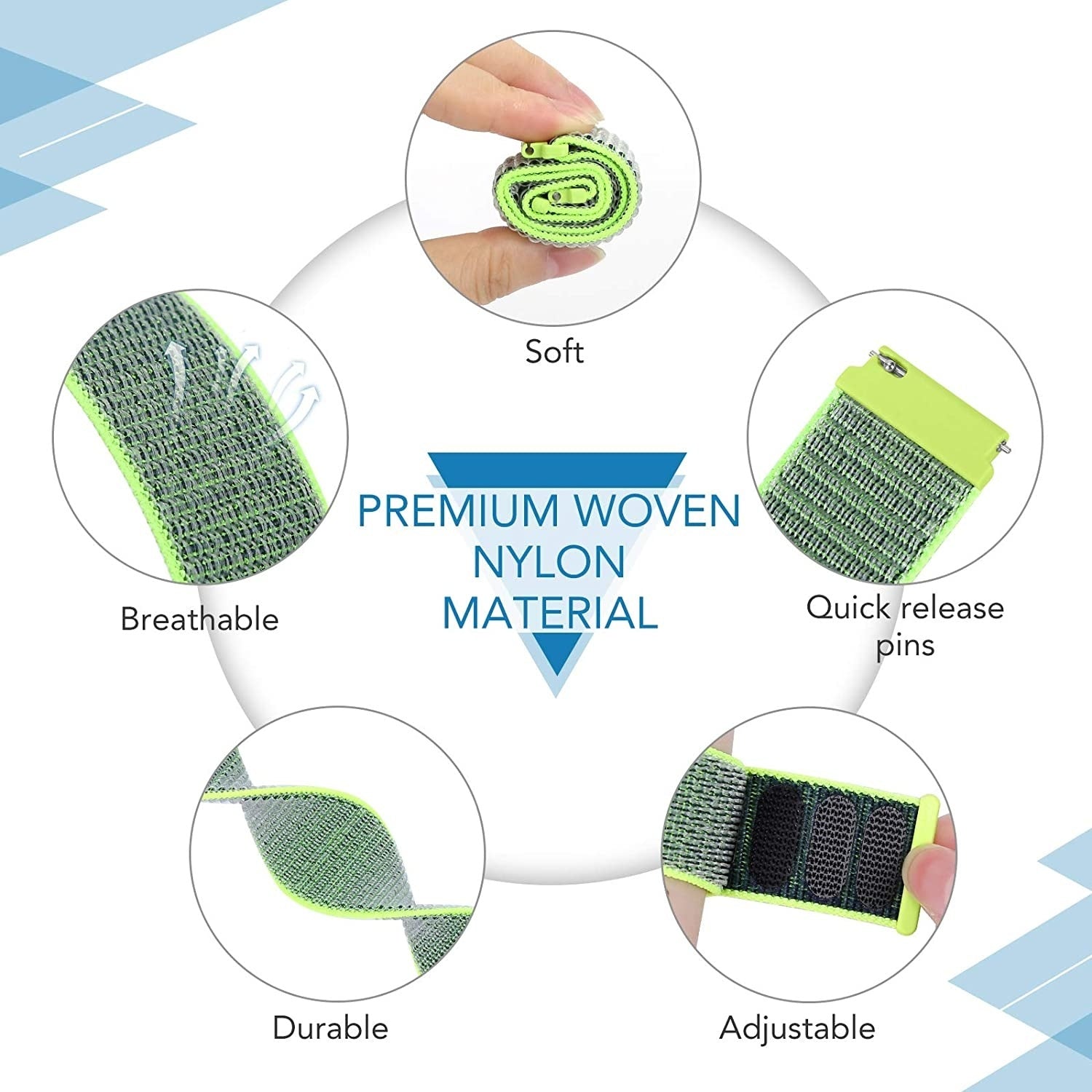 Amazfit Bip U (Pro) Nylon Strap (Fluorescent)