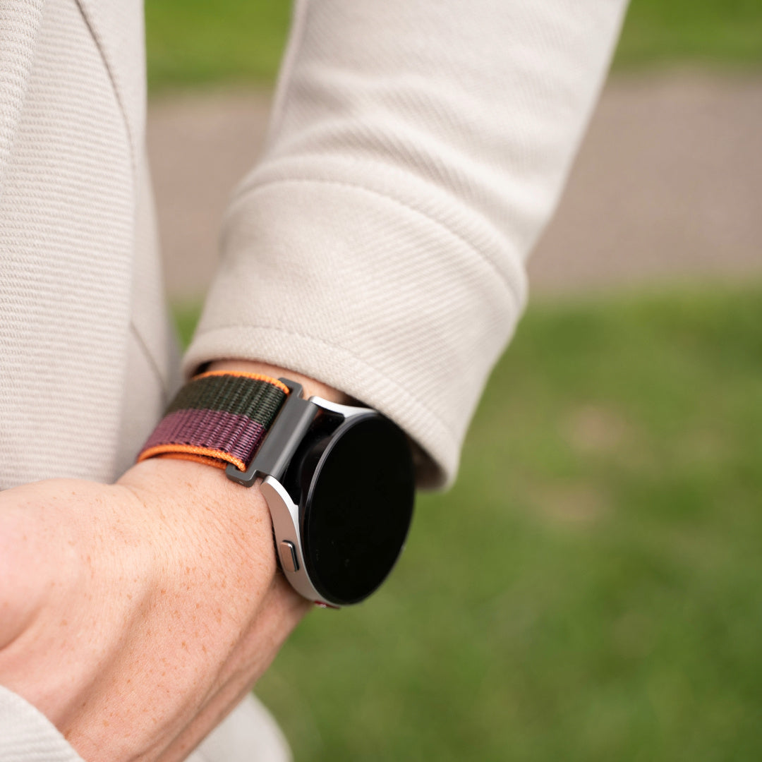 Oppo Watch X Nylon Strap (Dark Cherry)