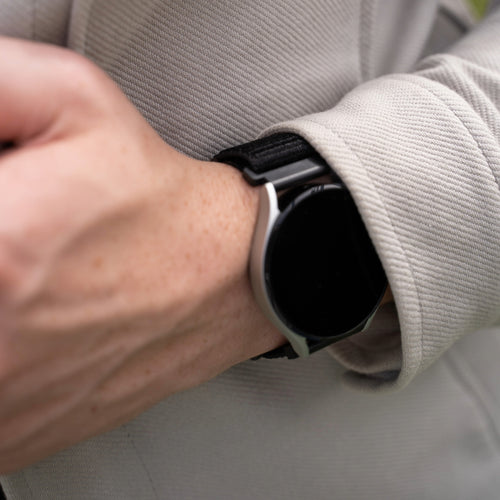 Amazfit Bip U (Pro) nylon bandje (zwart)