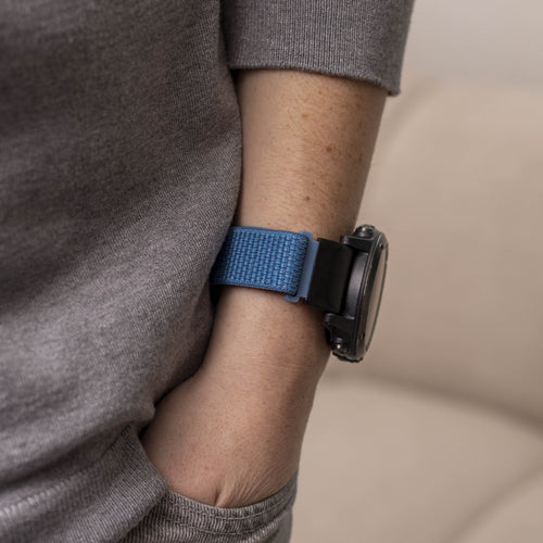 Garmin D2 Bravo nylon band (lichtblauw)