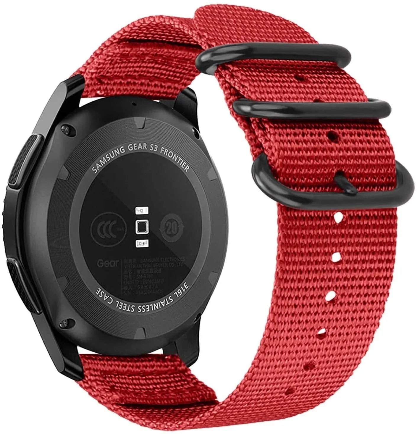 Polar Grit X2 Pro Nylon Buckle Strap (Red)