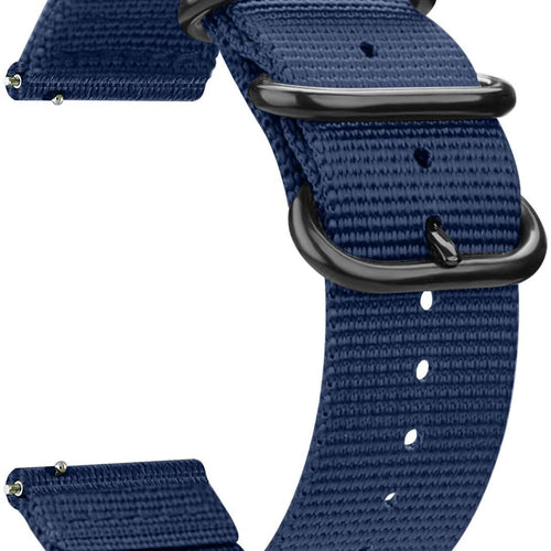 Bracelet nylon con hebilla Fossil Gen 4 Explorist HR (azul)