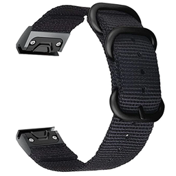 Correa nylon con hebilla Garmin Instinct 3 - 45mm (negra)
