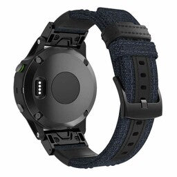 Correa nylon híbrida Garmin Instinct 3 - 45mm (azul)