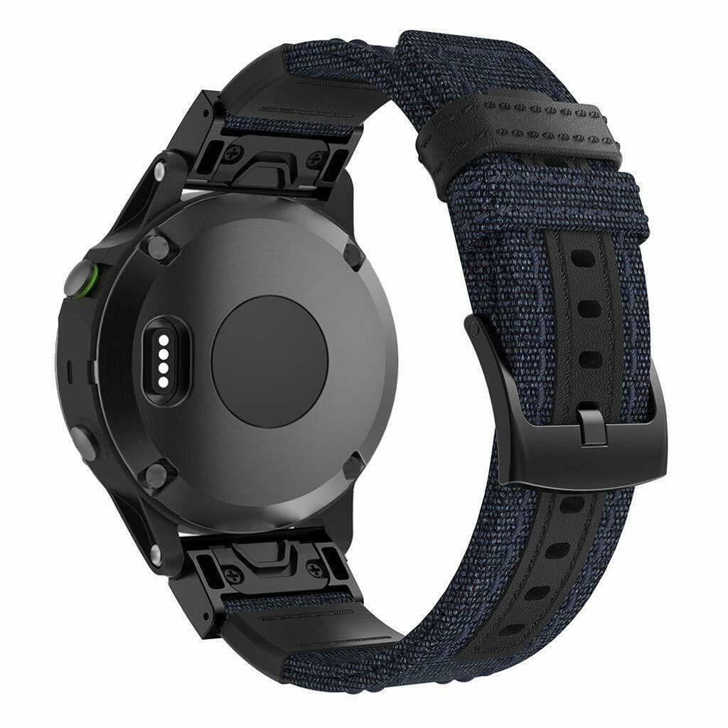 Correa nylon híbrida Garmin Forerunner 970 (azul)