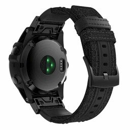 Correa nylon híbrida Garmin Instinct 3 - 45mm (negra)