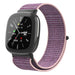 Fitbit Versa 4 Nylon Strap (Pink/Purple)