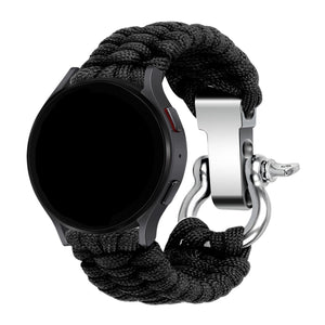 Correa nylon cuerda Honor Watch GS 4 (negro)