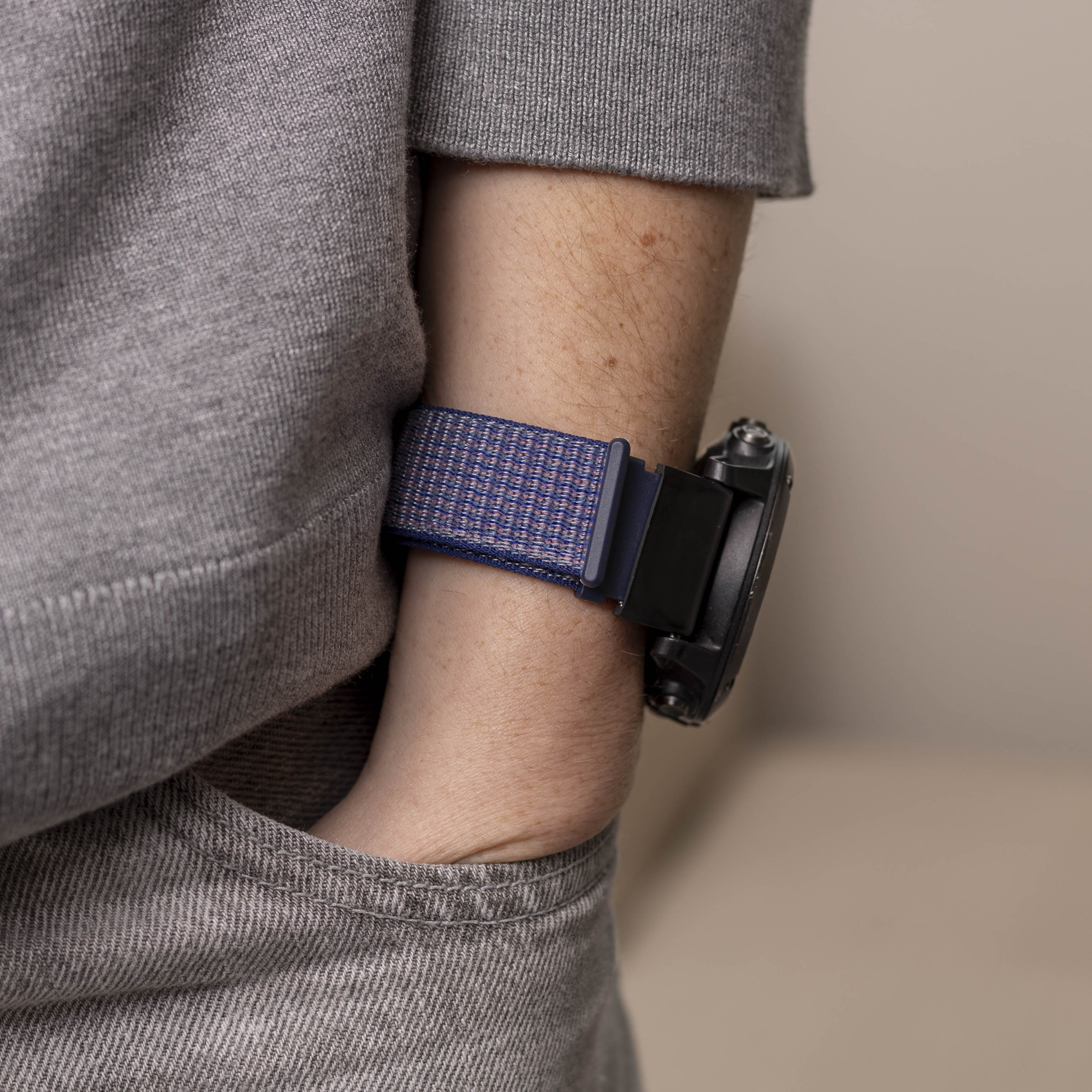 Garmin Fenix ​​5x/6x Correa de nylon (azul)
