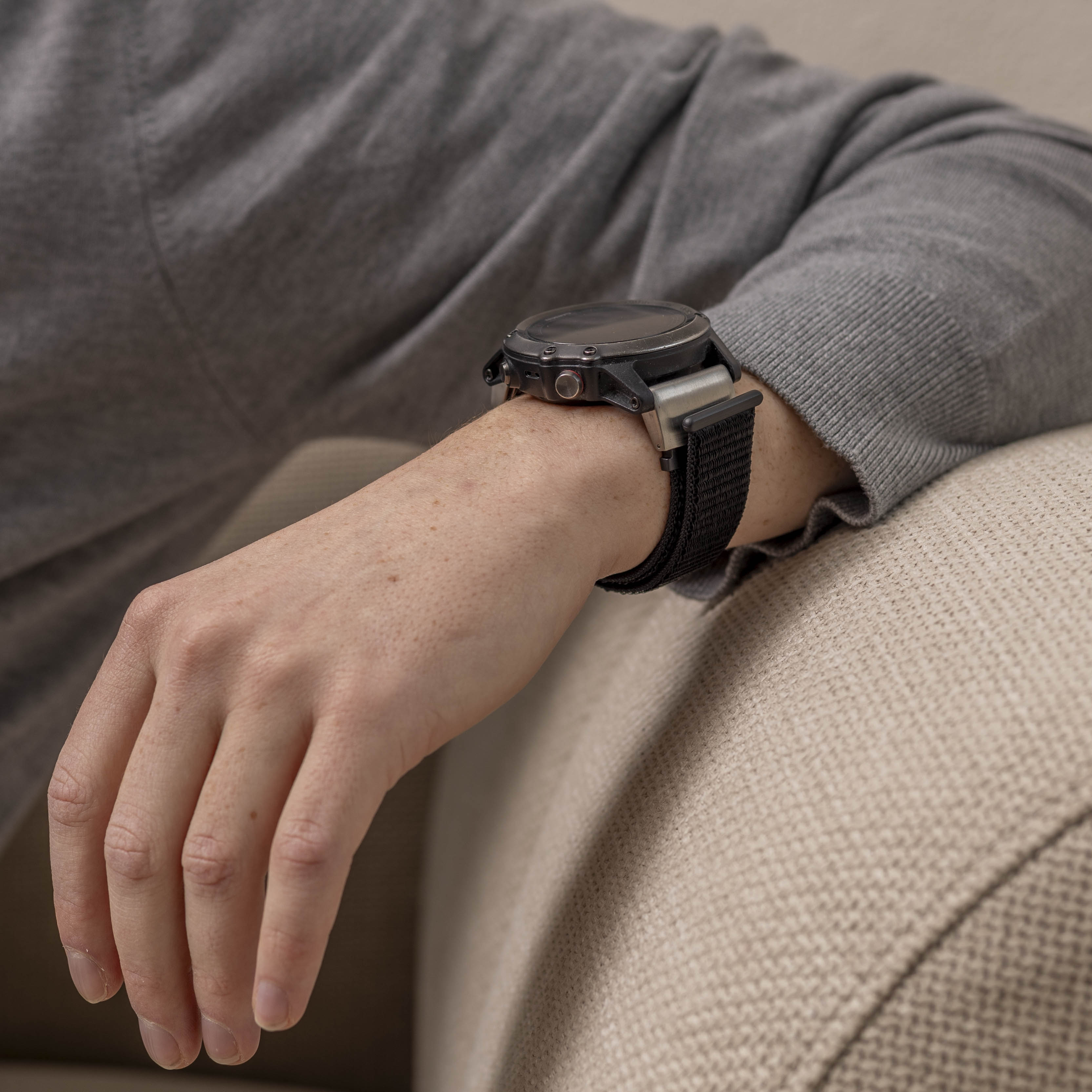 Garmin Enduro 1 / 2 / 3 Nylon Strap (Black)