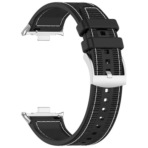 Xiaomi Smart Band 8 Pro nylon hybrid bandje (zwart)