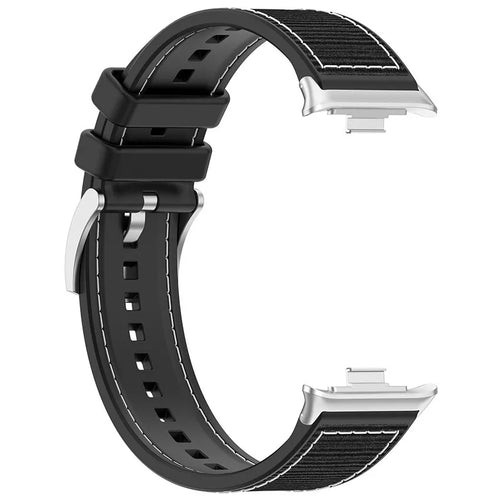Xiaomi Smart Band 8 Pro nylon hybrid bandje (zwart)