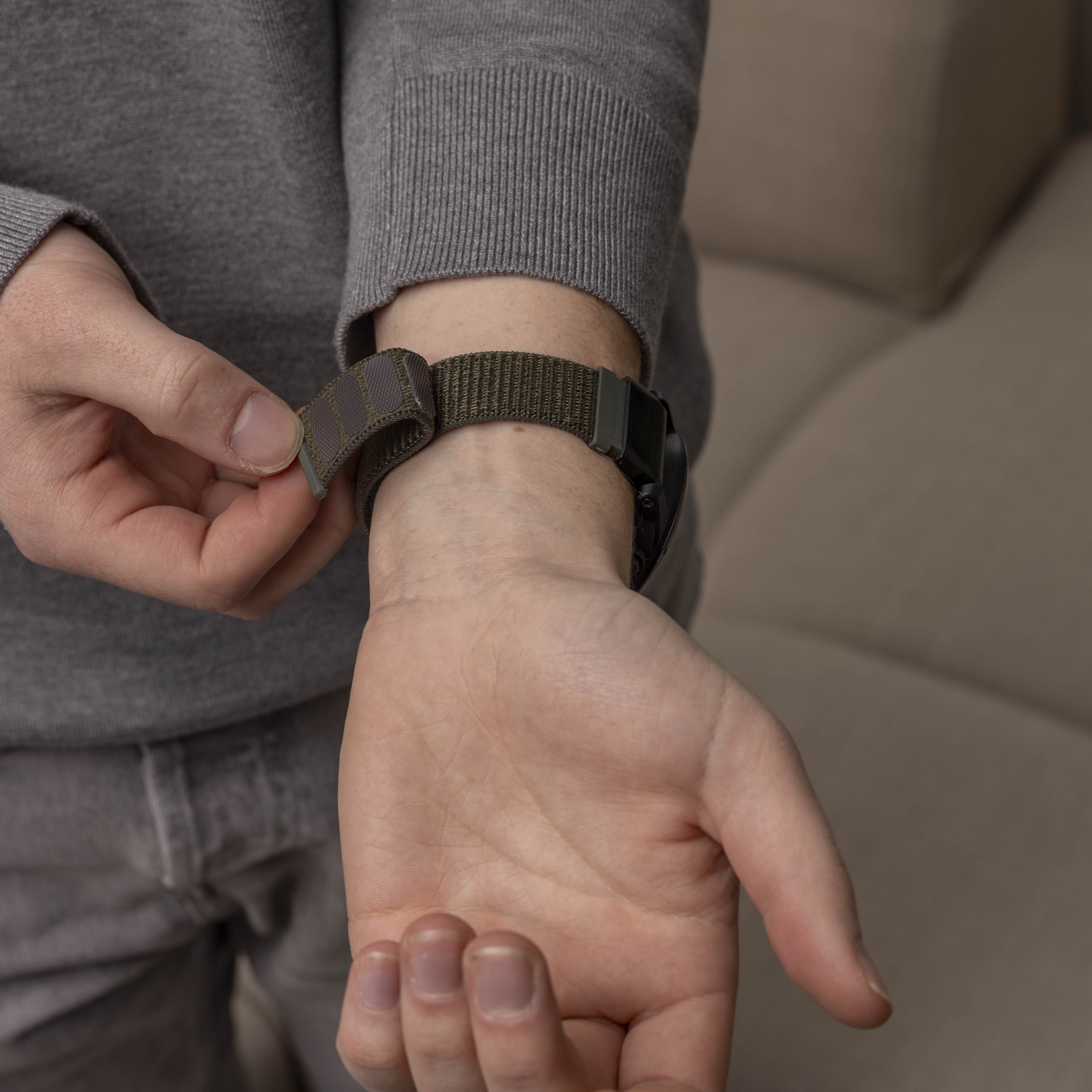 Garmin Quatix 3 / 6x / 7x Solar Nylon Strap (Army Green)
