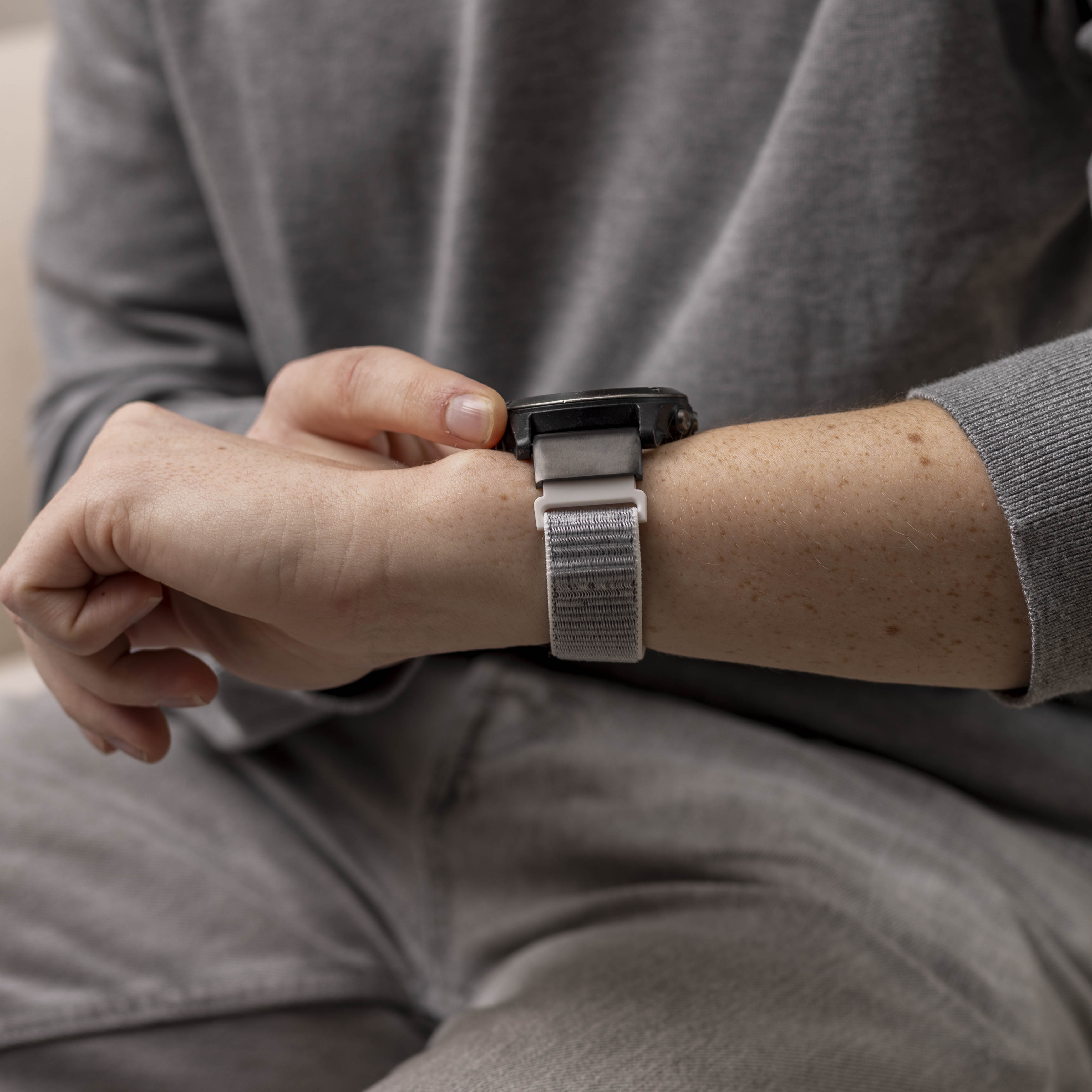 Garmin Fenix ​​5x/6x Correa de nylon (gris)