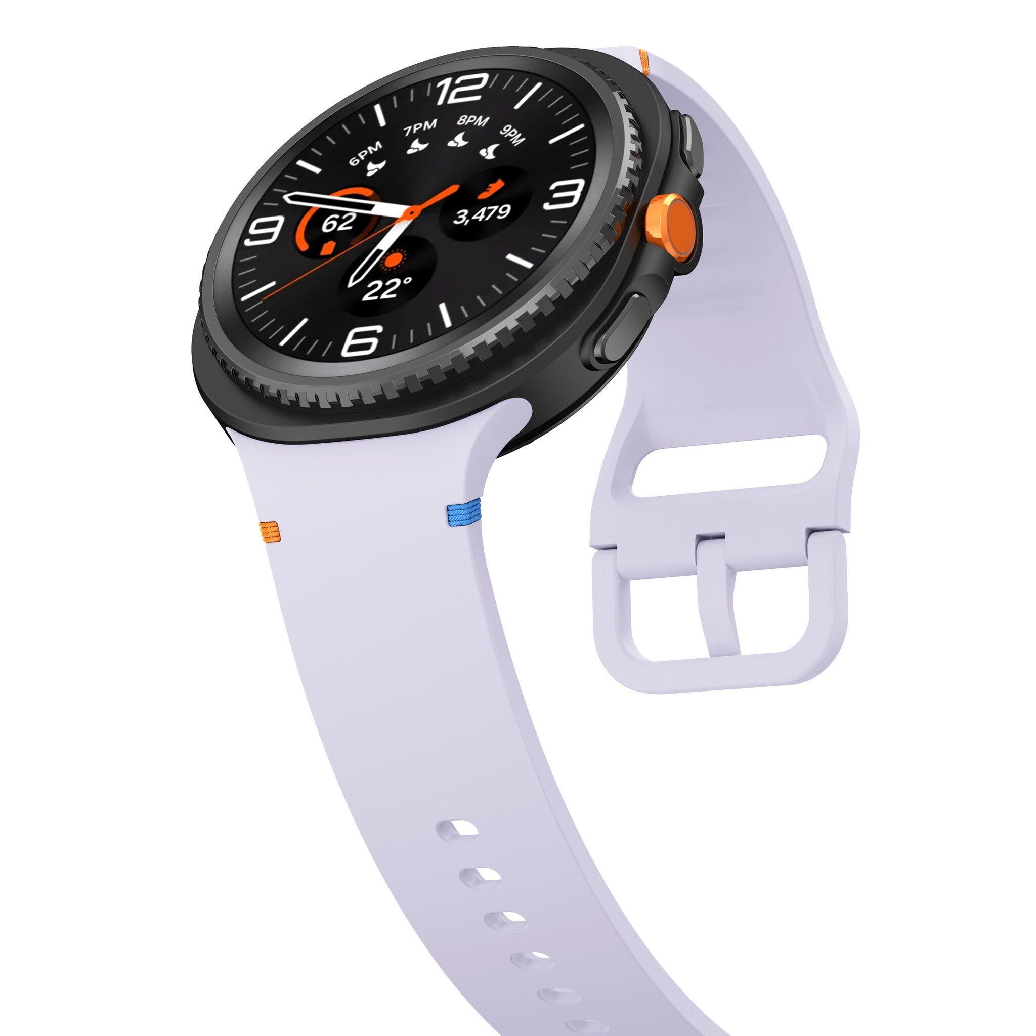 Samsung Galaxy Watch 8 - 40mm Silicone Strap (Light Purple)