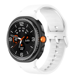 Samsung Galaxy Watch 8 Classic siliconen bandje (wit)