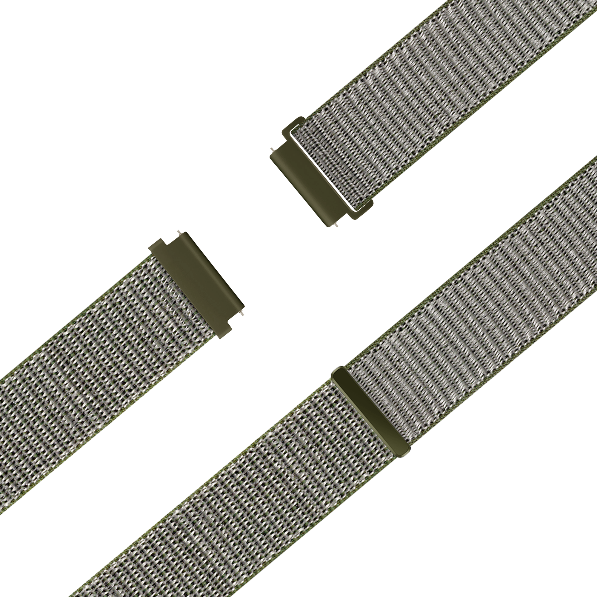 Bandz Garmin Forerunner 645 Nylon Loop Strap (Olive Green)