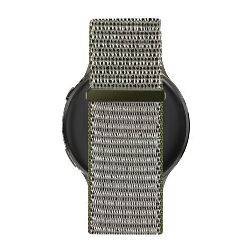Bandz Garmin Bounce 2 Nylon Loop Armband (Olivgrün)
