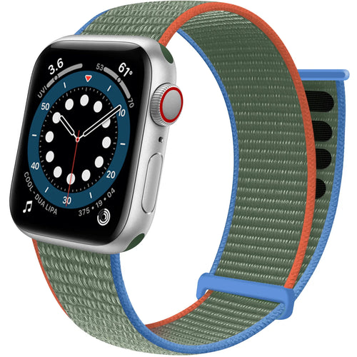 Apple Watch Nylon Loop Armband (Olivgrün)