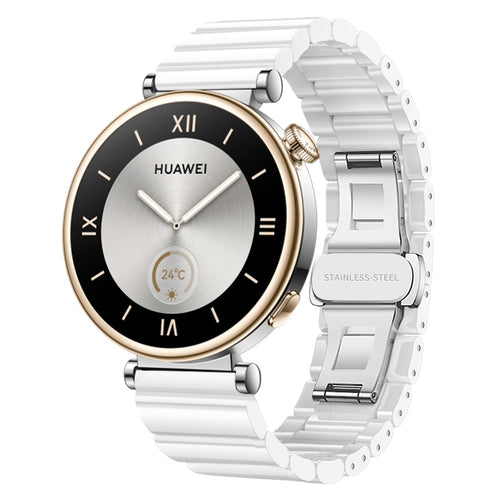 Correa ceramica One Bead Huawei Watch GT 6 41mm (blanco)