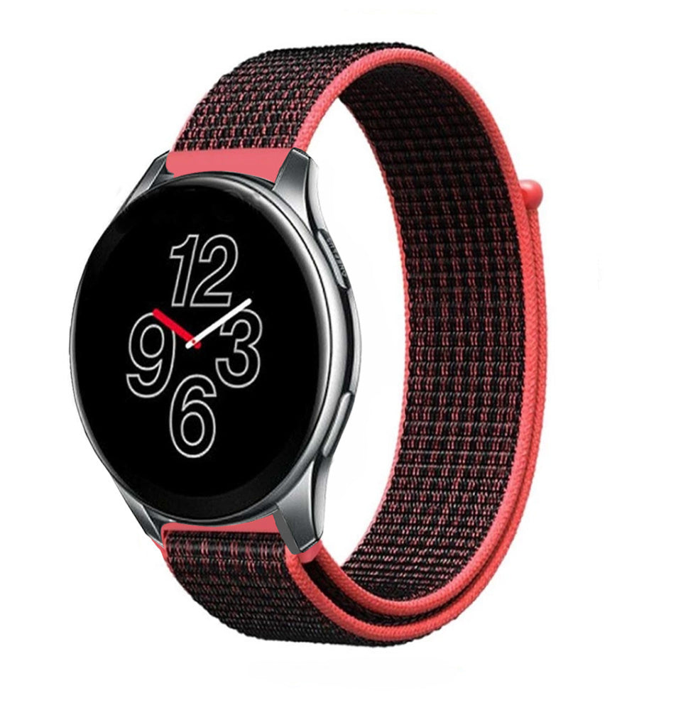 oneplus-nylon-band-zwart-rood