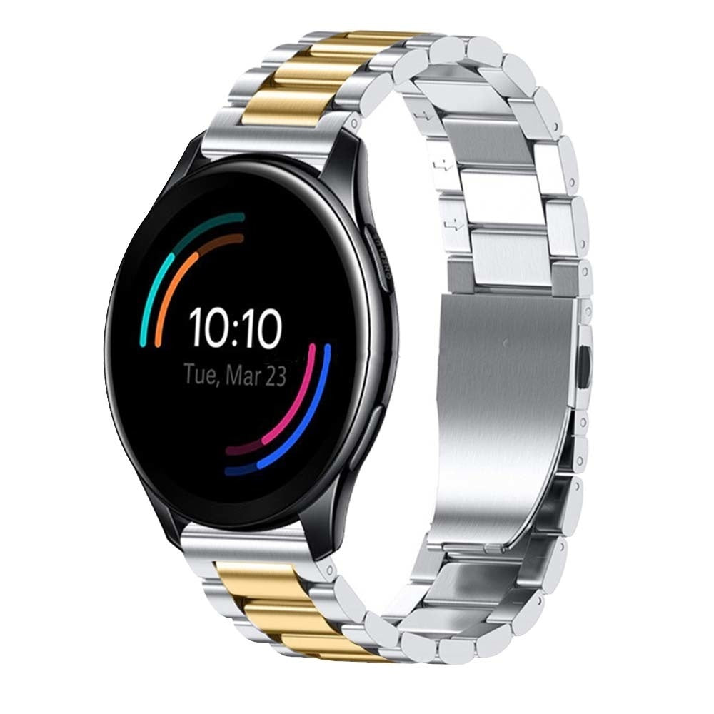 oneplus-watch-stalen-band-goud-zilver-voorkant