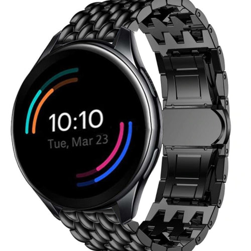 oneplus-watch-stalen-draak-band-zwart
