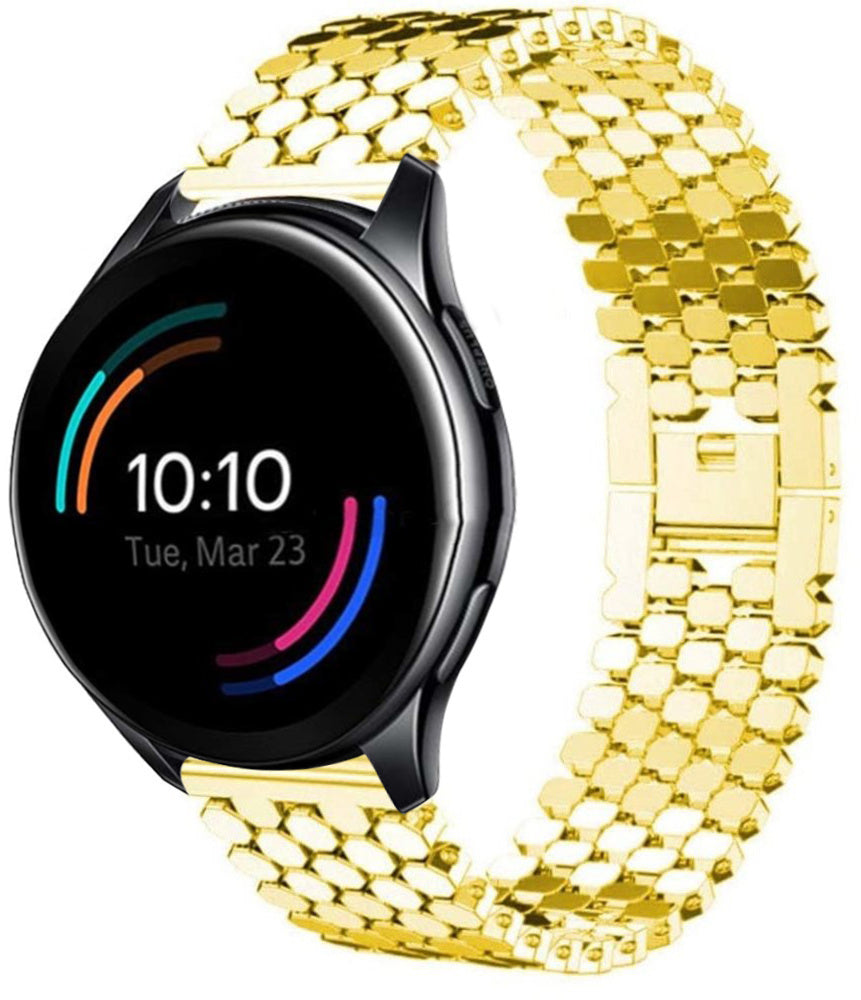 oneplus-watch-stalen-vis-band-goud