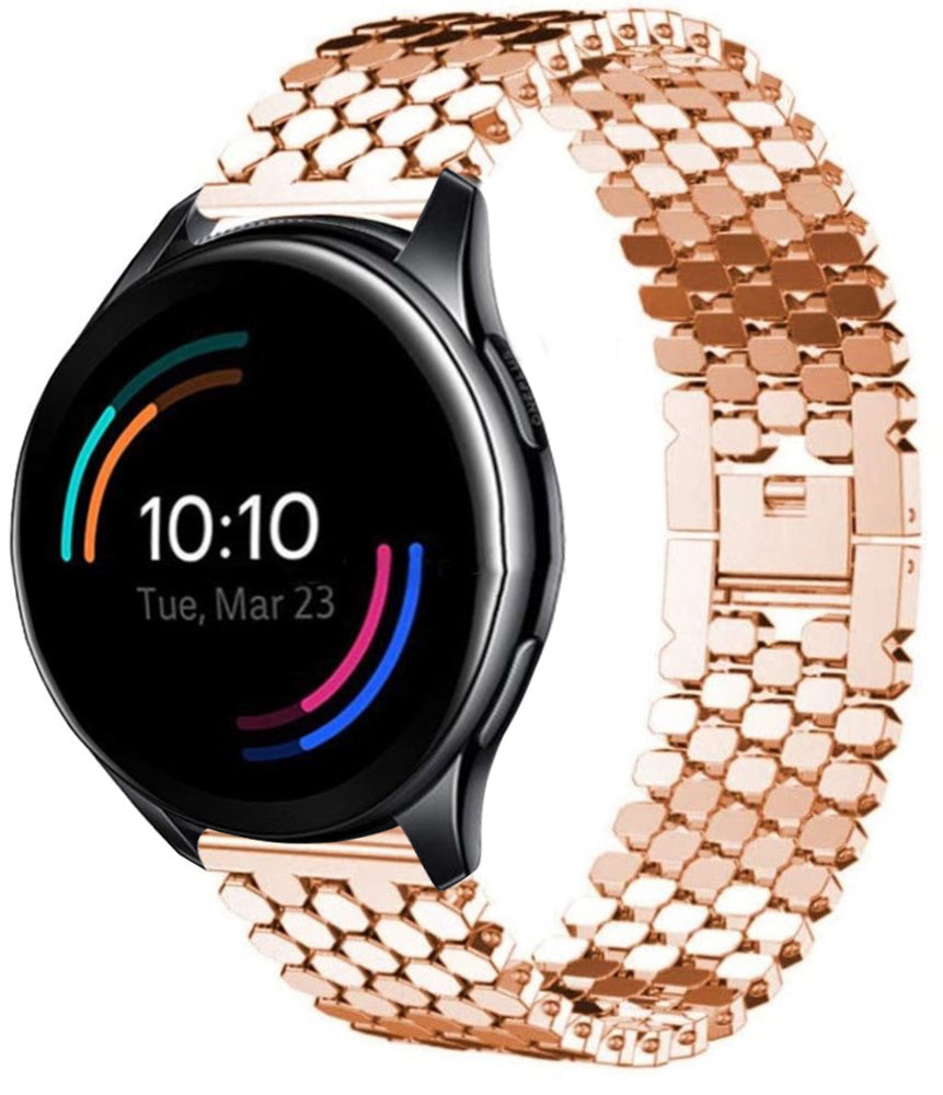 oneplus-watch-stalen-vis-band-rosegoud