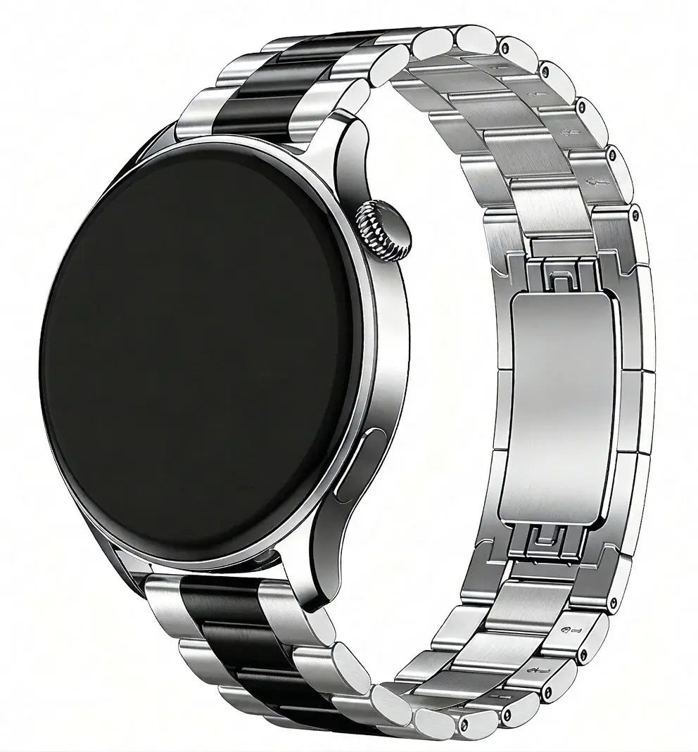 Suunto Race 3s One Push' Steel Strap (Silver/Black)
