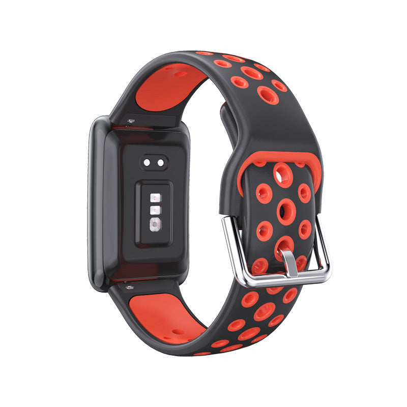 oppo-watch-free-armband-schwarz-rot