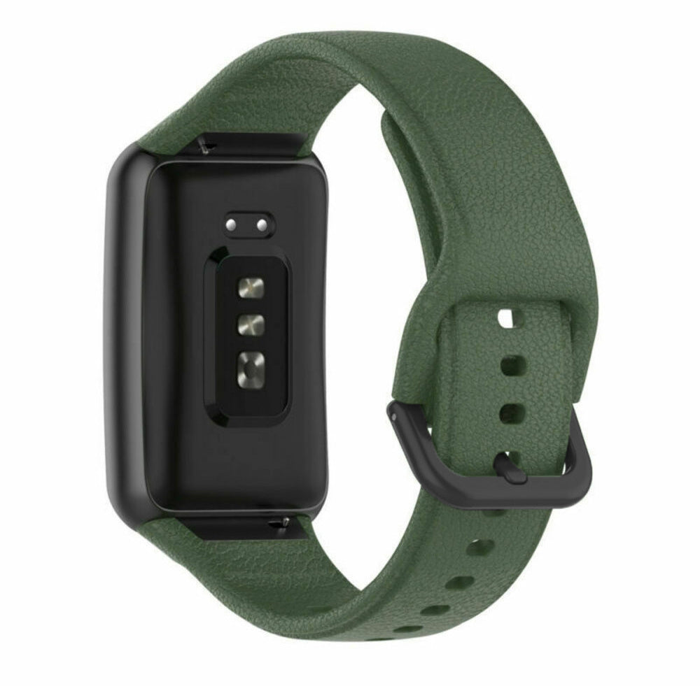 oppo-watch-free-silikonarmband-dunkelgruen-2