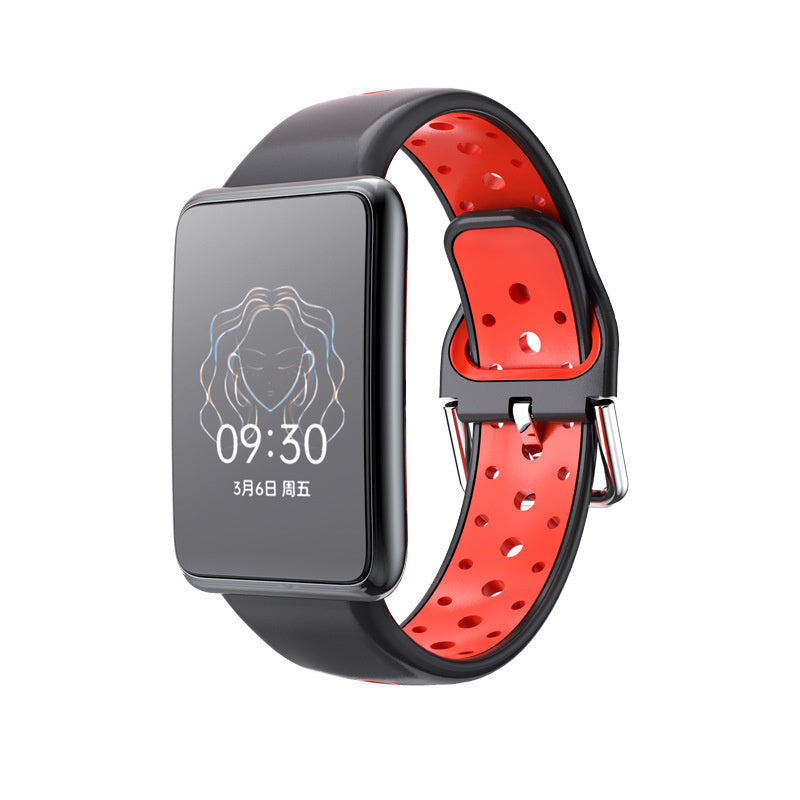 oppo-watch-free-sportarmband-schwarz-rot