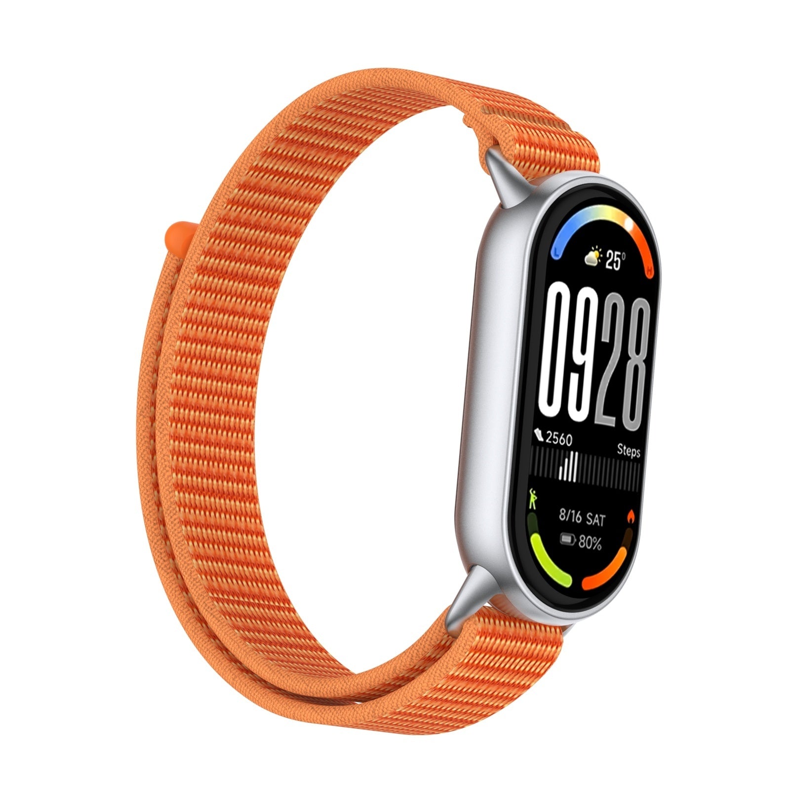 Correa nylon moderna Xiaomi Smart Band 9 (naranja)