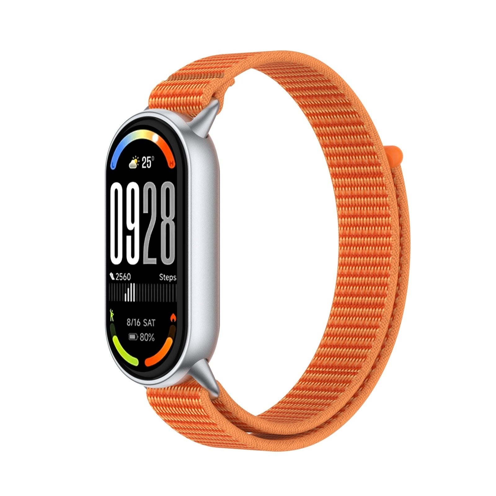 Correa nylon moderna Xiaomi Smart Band 10 (naranja)