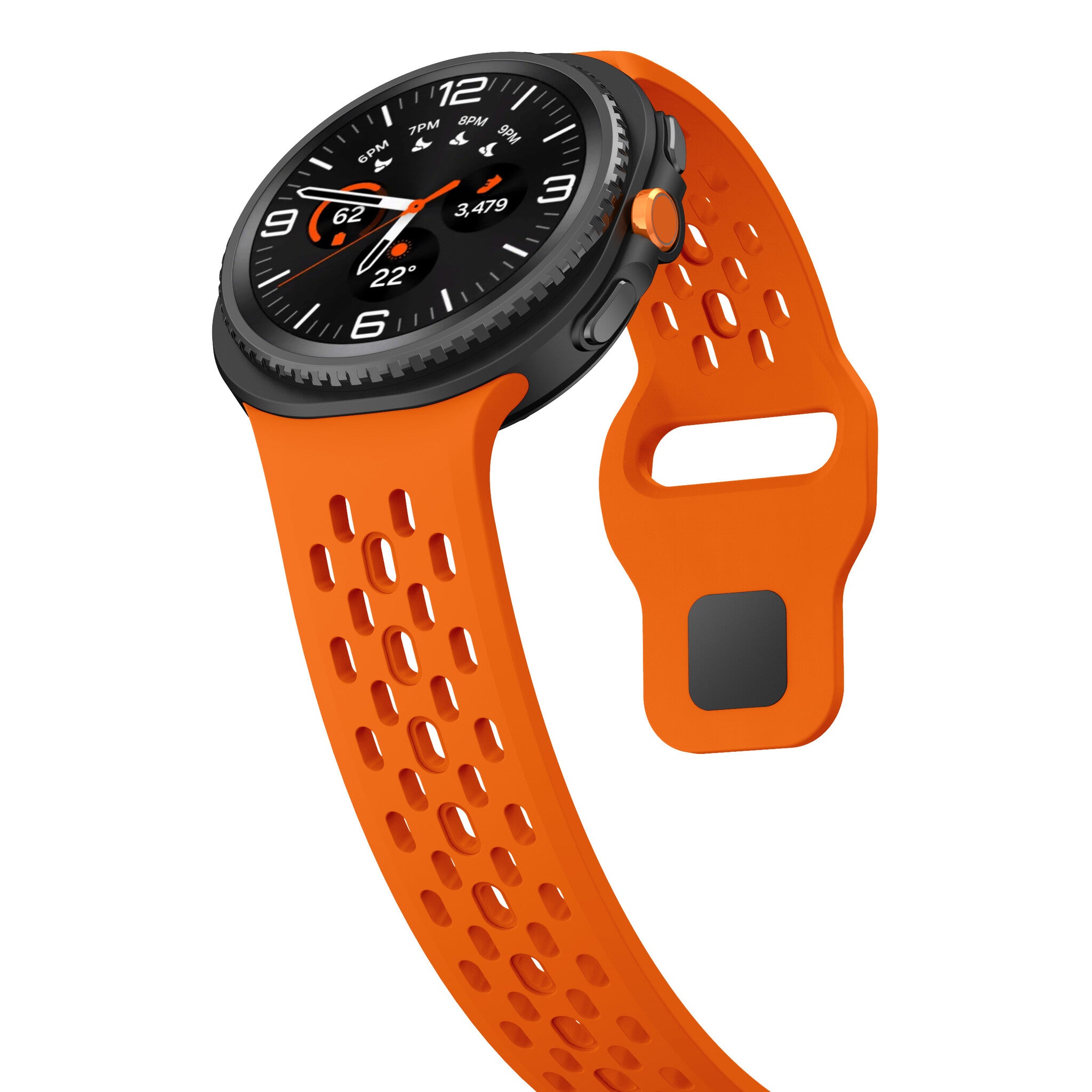 Samsung Galaxy Watch 8 - 40mm Silicone Air Strap (Orange)