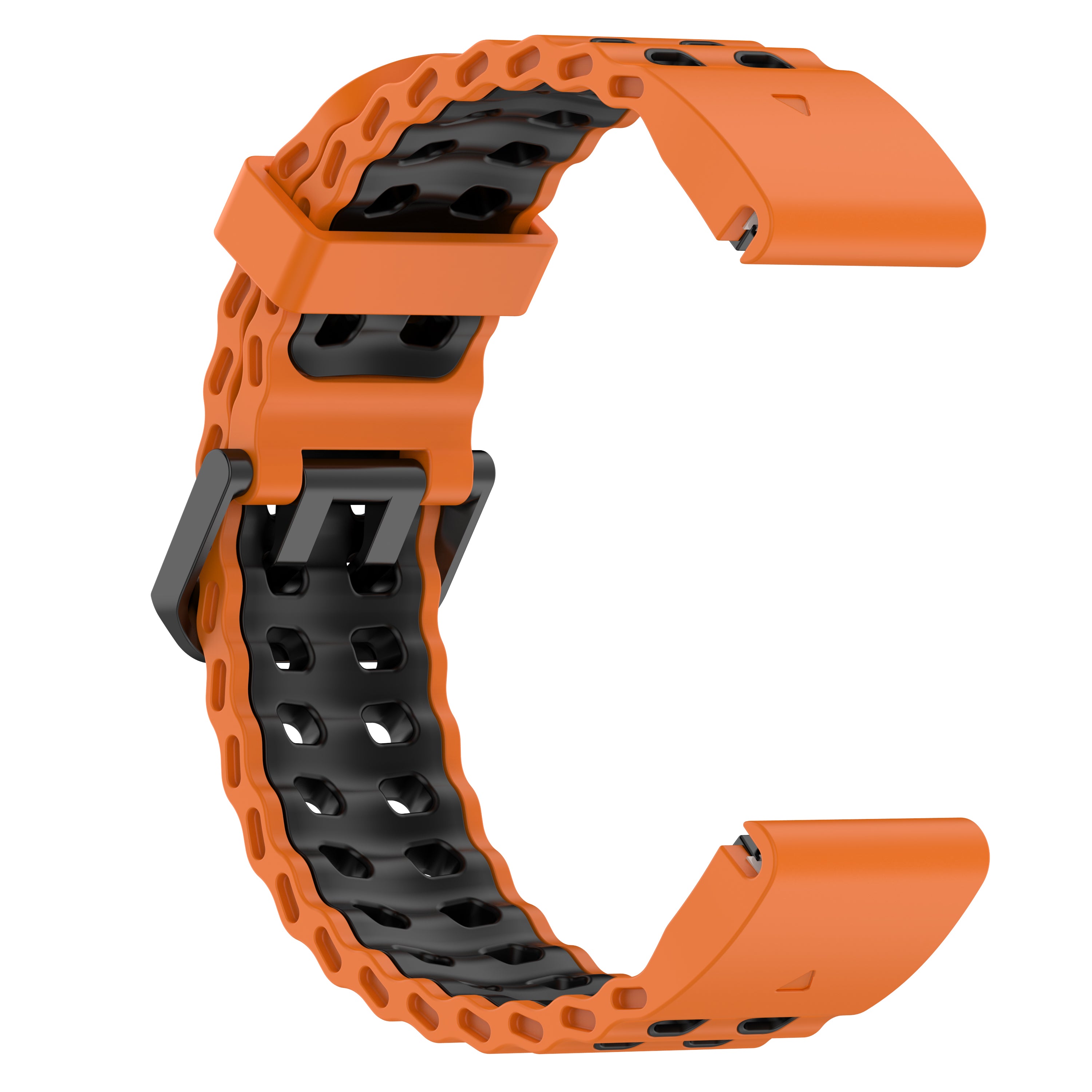 Garmin Tactix 7 Wave Sport Strap (Orange/Black)