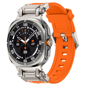 Samsung Galaxy Watch Ultra 'Explorer' TPU Strap (Orange with Titanium)