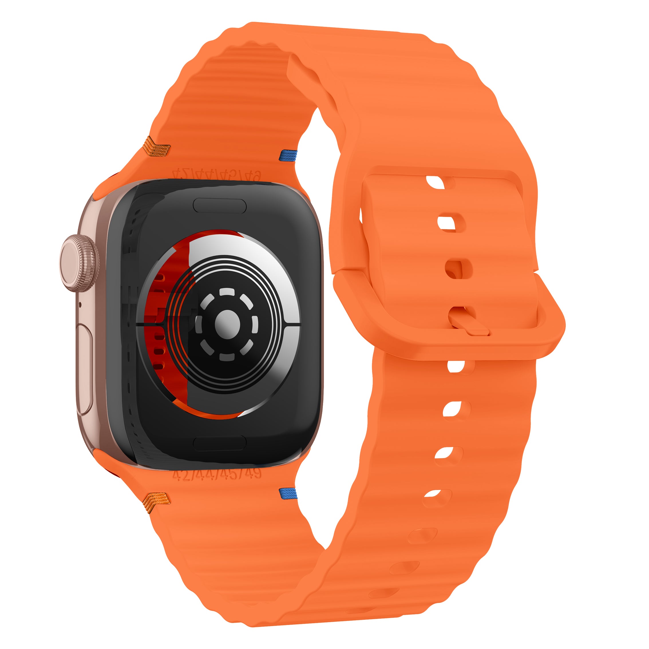 Correa silicona Wave Apple Watch (naranja)