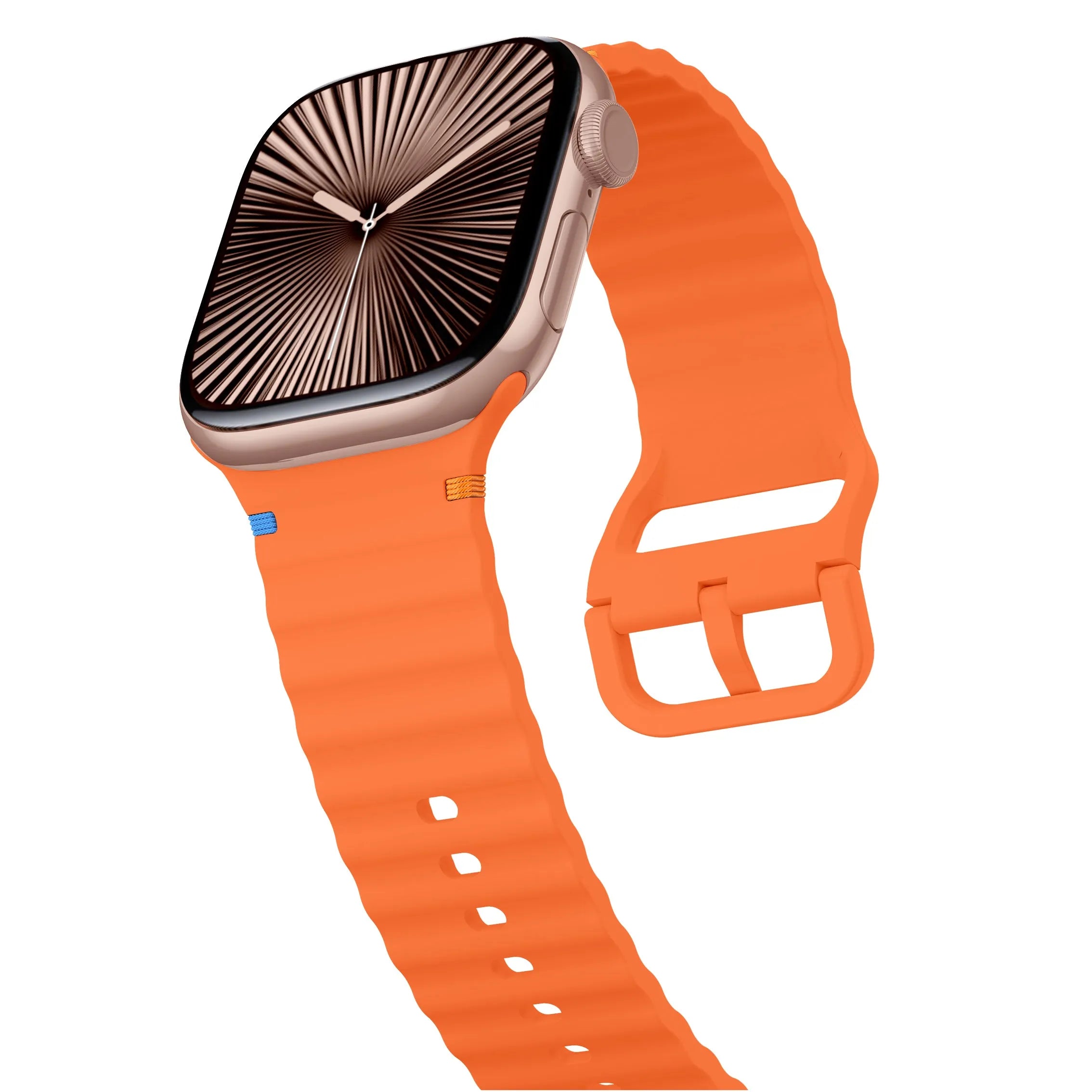 Apple Watch Wave Silikonarmband (Orange)