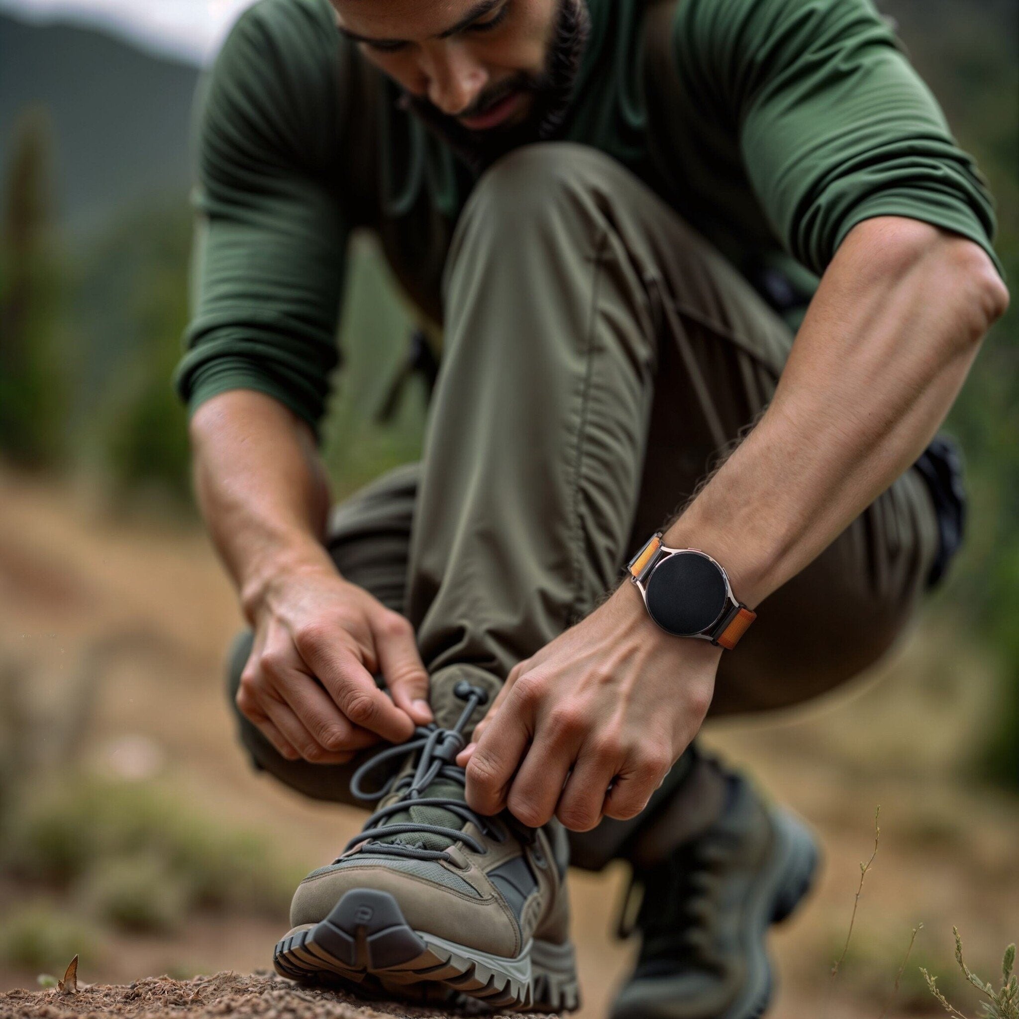 Huawei Watch GT outdoor nylon bandje (oranje)