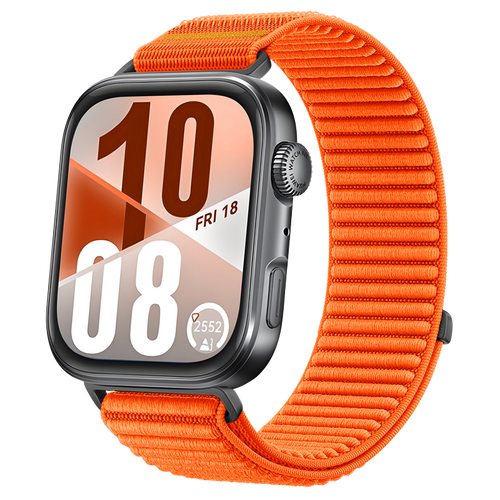 Huawei Watch Fit 5 nylon wave bandje (oranje)