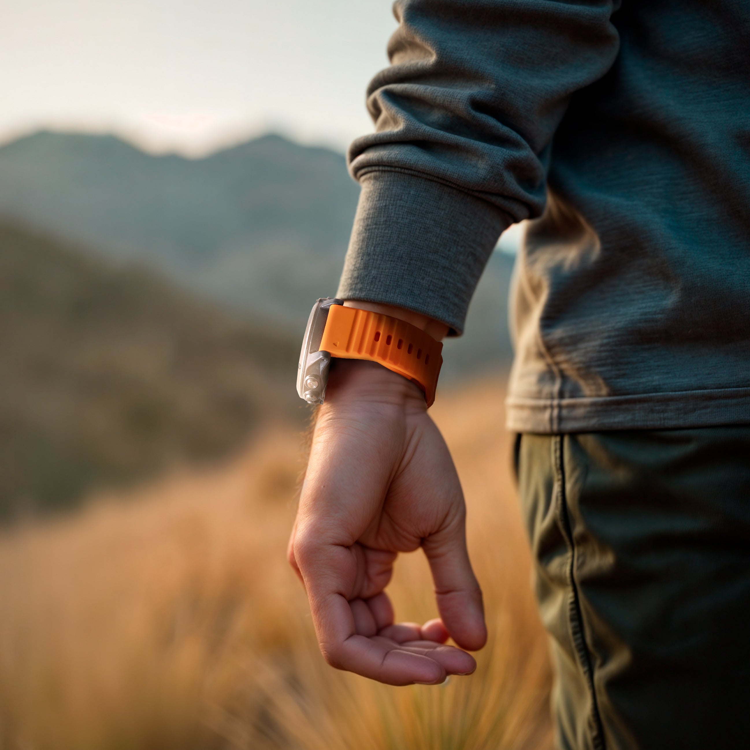 Garmin Fenix 3 outdoor siliconen band (oranje)