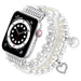 Apple Watch Perlenarmband (Weiß)