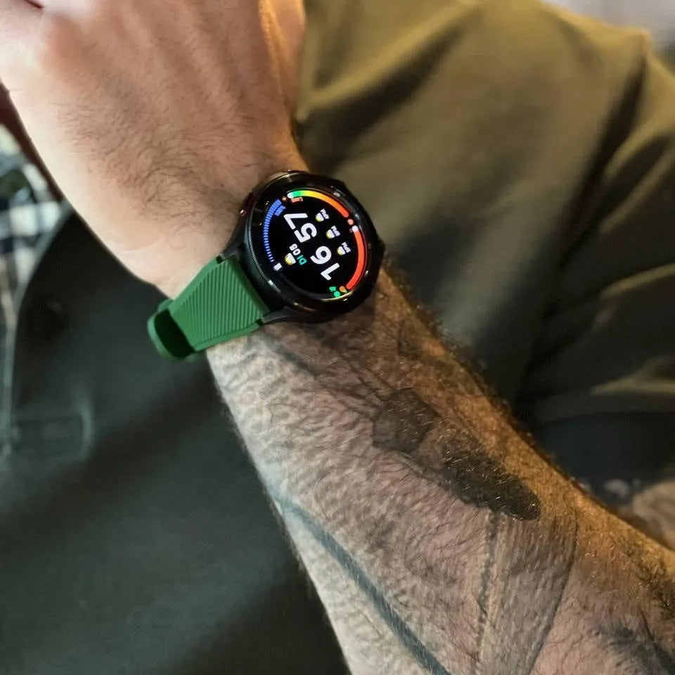 Oppo Watch X3 Twill Silicone Strap (Army Green)
