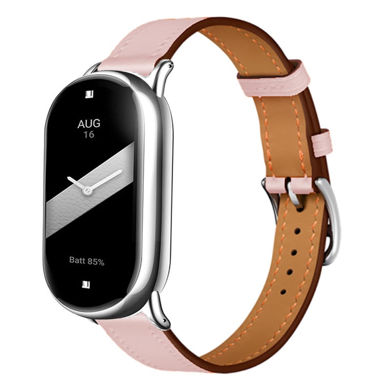 Correa cuero Xiaomi Smart Band 8 (rosa)