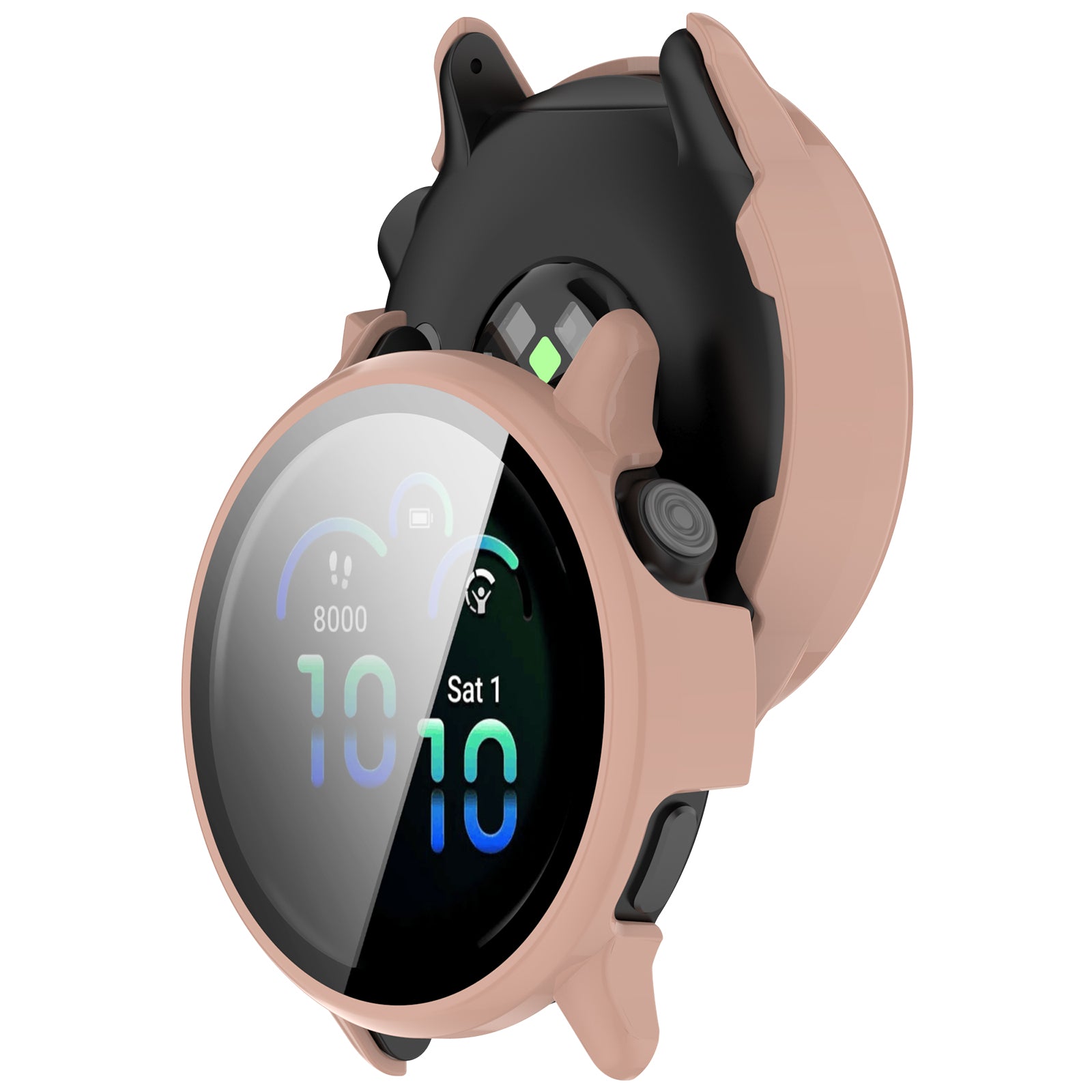 Funda rígida con vidrio Garmin Vivoactive 6 (rosa)