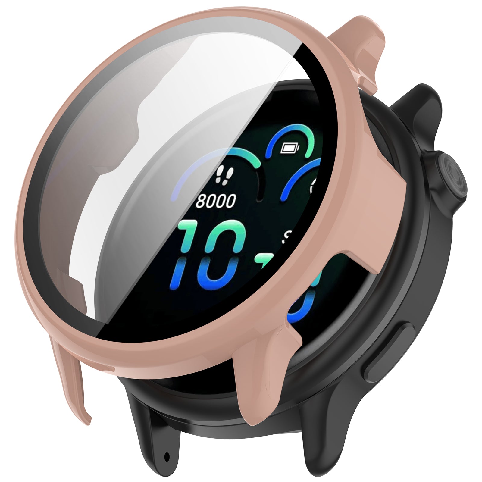 Funda rígida con vidrio Garmin Vivoactive 6 (rosa)