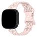 Fitbit Versa 4 Patterned Silicone Strap (Light Pink)